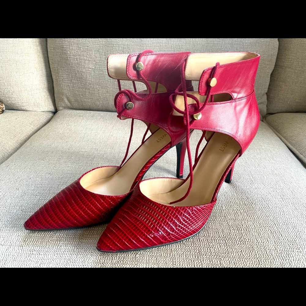 Red Nine West The Limito Heels 👠